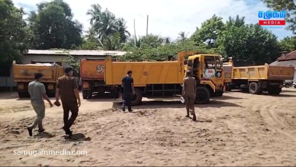 யாழில் சட்டவிரோதமாக மணல் ஏற்றிய இருவர் கைது!! 